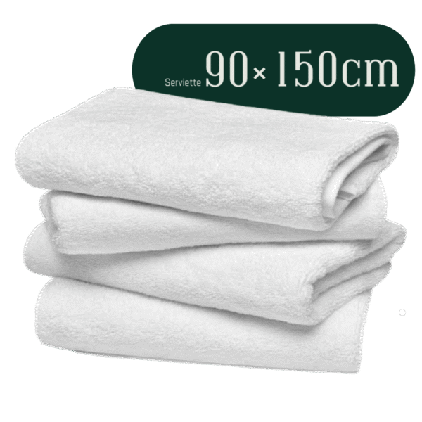 Drap de bain piscine 90x150cm Rawi Linge — serviette hôtelière maroc pour hôtels et riads