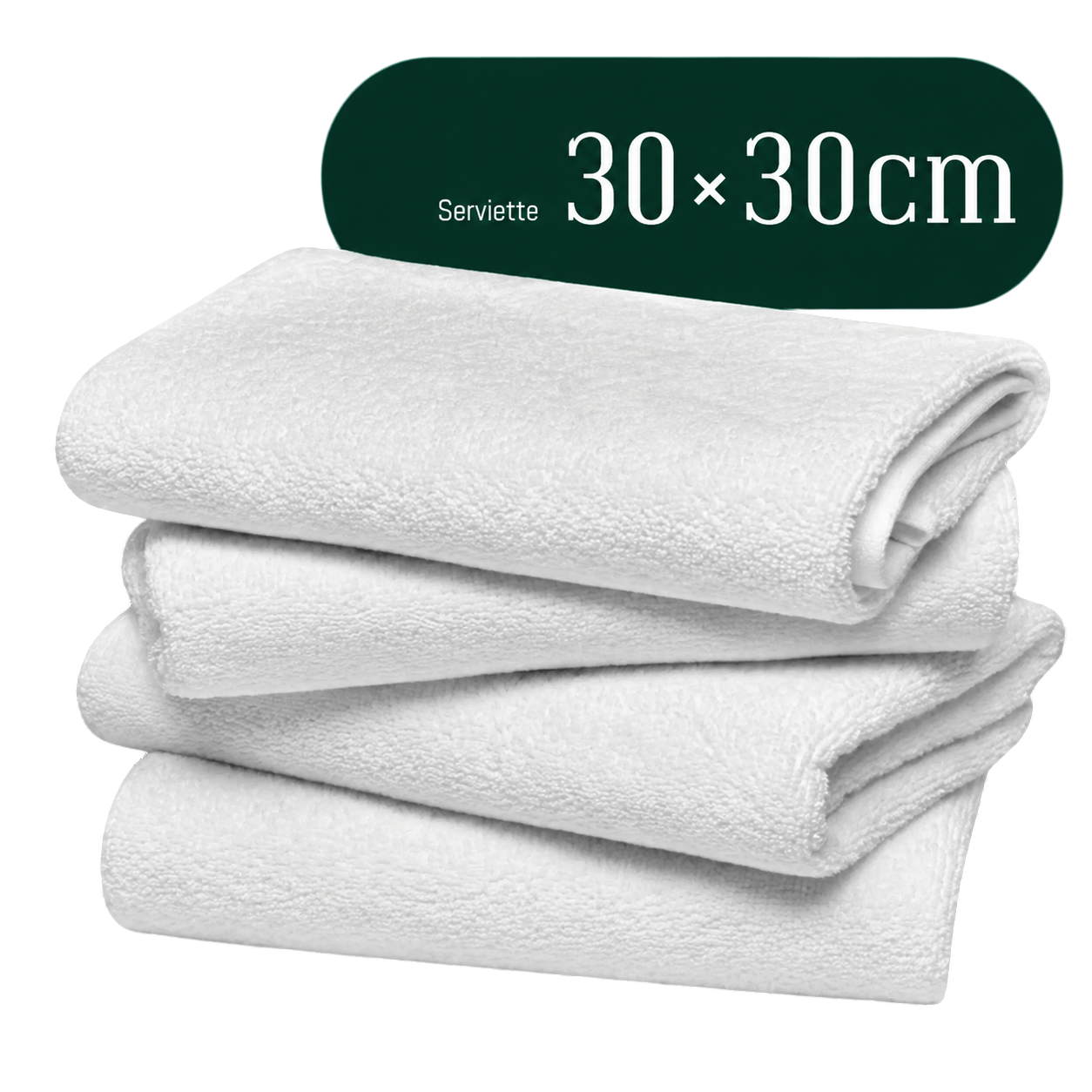 Serviette Invité 30×30 cm Rawi Linge — serviette hôtelière maroc pour Airbnb et hôtels