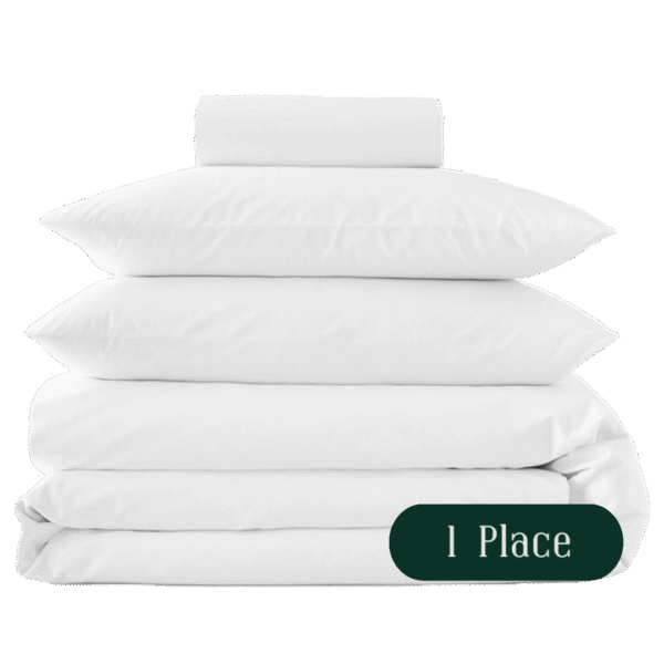 Pack linge de lit complet lit simple Rawi Linge — pack linge hôtelier maroc pour Airbnb et hôtels