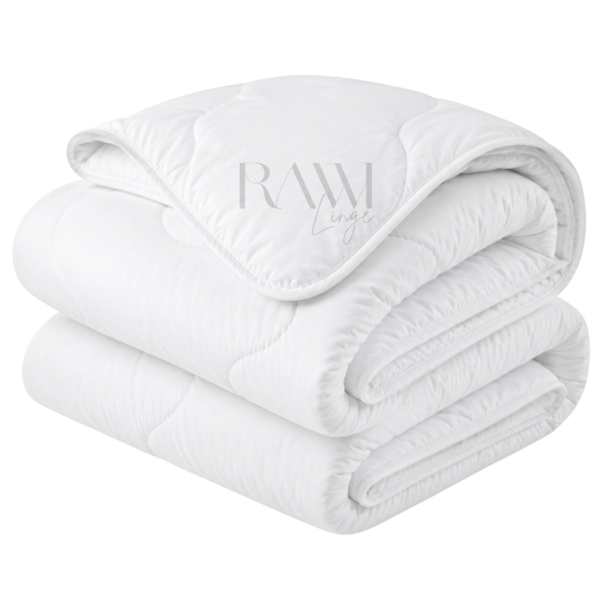 Couette blanche 470g/m² Rawi Linge — linge hôtelier maroc pour Airbnb, riads et hôtels