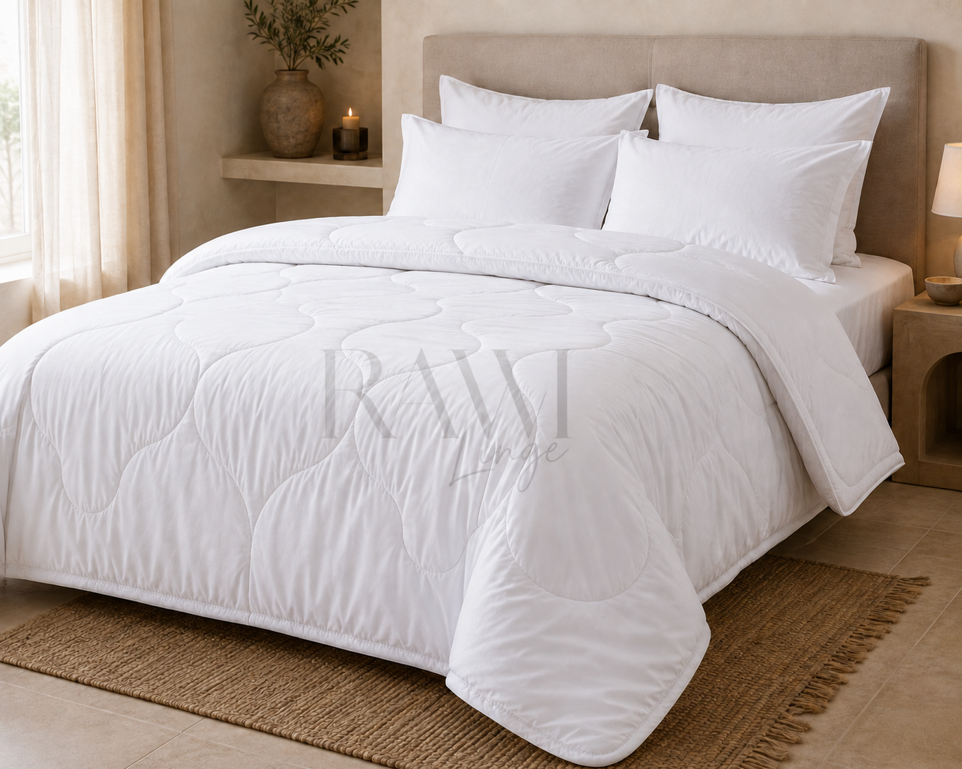 Couette Blanche 470g/m² Rawi Linge Couette Blanche 470g/m² Rawi Linge