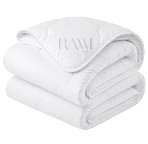 Couette blanche 470g/m² Rawi Linge — linge hôtelier maroc pour Airbnb, riads et hôtels